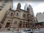 Imagen de la sinagoga central de Nueva York.