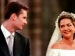 La infanta Cristina e I&ntilde;aki Urdangarin, el d&iacute;a que se casaron, el 8 de octubre de 1997 en Barcelona.
