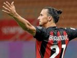La estrella del Milán Zlatan Ibrahimovic.