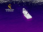 Embarcaci&oacute;n intervenida faenando en el Guadalquivir. GUARDIA CIVIL 08/2/2022