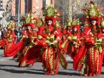 Comparsas desfilando en el Carnaval de Badajoz