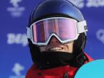Queralt Castellet, durante la final de 'halfpipe' de snowboard de los Juegos Ol&iacute;mpicos de Pek&iacute;n 2022.