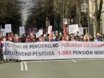 Miles de pensionistas reclaman en Bilbao una subida de pensiones conforme al &quot;IPC real&quot;
