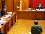 El acusado de matar y descuartizar a su mujer en Cartagena declara en la Audiencia Provincial de Murcia.