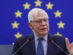 El Alto Representante de la UE para Pol&iacute;tica Exterior, Josep Borrell, durante una intervenci&oacute;n en el Parlamento Europeo.