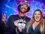 Snoop Dogg y Kelly Klarkson, presentadores de 'American Song Contest'.