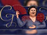 'Doodle' de Google dedicado a Montserrat Caball&eacute;.