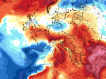 Mapas de anomal&iacute;as de temperaturas entre el 21 y 25 de abril de 2022 seg&uacute;n modelo HRES ECMEF