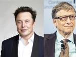 Combo de fotos de Elon Musk y Bill Gates.