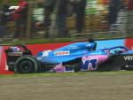 El coche roto de Fernando Alonso en Imola