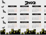 Calendario anual de 2022.