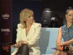 Mar&iacute;a Eizaguirre y Chanel en la rueda de prensa de RTVE.