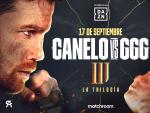 Cartel oficial de la pelea entre Canelo &Aacute;lvarez y Golovkin.