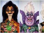 La maquilladora Nuria Adraos en su serie de villanos de Disney.