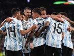 Argentina celebra su victoria en la Finalissima