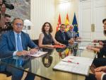 La presidenta de la Comunidad de Madrid, Isabel D&iacute;az Ayuso, se re&uacute;ne con la comisaria europea de Innovaci&oacute;n, Mariya Gabriel, en la Real Casa de Correos.