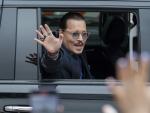 El actor Johnny Depp, durante el juicio por difamaci&oacute;n celebrado en Fairfax, Virginia.