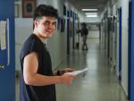 Gabriel Plaza, el alumno con la mejor nota de la EBAU en Madrid.
