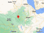 Localizaci&oacute;n de Gambela, en Etiop&iacute;a.