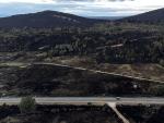 superficie calcinada en el incendio forestal de la reserva de la Sierra de la Culebra.
