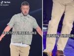 Justin Timberlake, haciendo el baile por el que fue criticado.