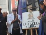 Descubren la placa en honor a Raffaella Carr&agrave;