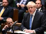El primer ministro brit&aacute;nico en funciones, Boris Johnson, en el Parlamento del Reino Unido.