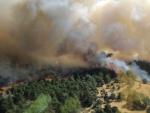Incendio forestal en la localidad segoviana de Navafr&iacute;a