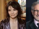 Juliette Binoche y Steven Spielberg