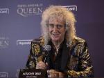 Brian May, de Queen, en una conferencia.