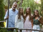 Los reyes y sus hijas visitan la Cartuja de Valldemossa (Mallorca).
