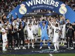 El Real Madrid celebra la Supercopa
