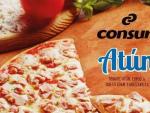 Pizza de at&uacute;n congelada de Consum en la que se ha detectado histamina.
