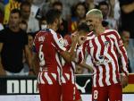 Griezmann celebra su gol ante el Valencia