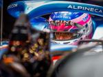 Fernando Alonso, piloto de Alpine, durante la primera sesi&oacute;n de entrenamientos del Gran Premio de B&eacute;lgica el pasado fin de semana.