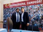 10-05-22 El presidente de la Regi&oacute;n de Murcia, Fernando L&oacute;pez Miras, ha recibido en el Palacio de San Esteban al tenista Carlos Alcaraz, campe&oacute;n del Mutua Open Madrid 2022.