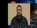 El reportero afín a Putin, Alexander Sladkov, interviene en un canal ruso de televisión.