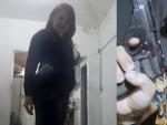 El presunto atacante de Cristina Fern&aacute;ndez de Kirchner, Fernando Sabag Montiel, y su pareja, Brenda Uliarte, posando con el arma utilizada en el ataque contra la vicepresidenta de Argentina.
