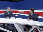 Carlos Franganillo y Anna Bosch en la retransmisi&oacute;n de TVE