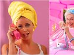 Imagen del videoclip de 'Barbie Girl' y Margot Robbie en 'Barbie'.