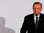 El presidente de Turqu&iacute;a, Recep Tayyip Erdogan, en el foro de la Comunidad Pol&iacute;tica Europea, en Praga.