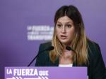 La coportavoz de Podemos, Alejandra Jacinto.