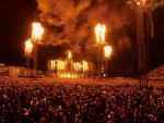Imagen de un concierto de Rammstein en M&eacute;xico.