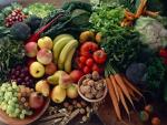 Variedad de frutas y hortalizas.