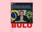 Imagen del presidente saliente de Brasil, Jair Bolsonaro.