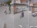 Un coche de Google capta el accidente entre dos bicicletas en M&eacute;xico.