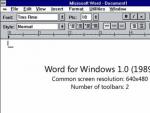 Así era el programa Microsoft Word 1.0.