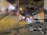 Se cae el techo de un túnel y deja tres heridos en Guipúzcoa