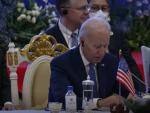 Momento en que el presidente de EE UU, Joe Biden, confunde Camboya con Colombia durante la cumbre de la ASEAN.