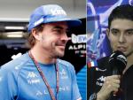 Los pilotos de Alpine, Fernando Alonso y Esteban Ocon, en Brasil.